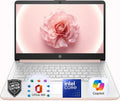 HP 14” Rose Gold Laptop, Intel Dual-Core, 4GB RAM, 64GB SSD, HD Display, Windows 11, Microsoft 365 Web Apps with 1TB Onedrive, Lightweight Student Computer, Rose Gold